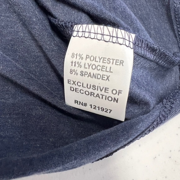 Johnnie-O Course Tee Women’s XL NAVY BLUE Performance Featherweight T-Shirt NWOT - Picture 7 of 8